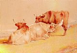 William Huggins Cattle Resting (1 of 2) painting